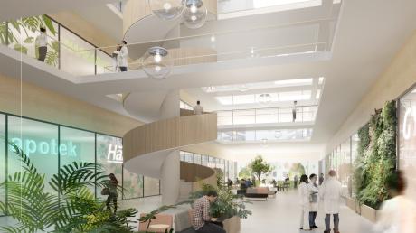 Visionsbild av mer modern Kista Galleria